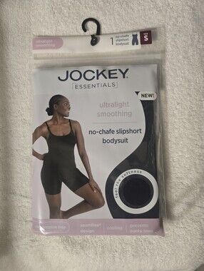 Jockey Essentials No-Chafe Slipshort Bodysuit - Black